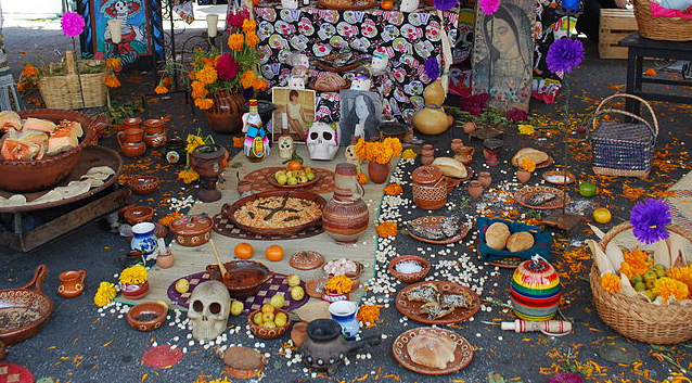Day of the Dead altar in Mexico City