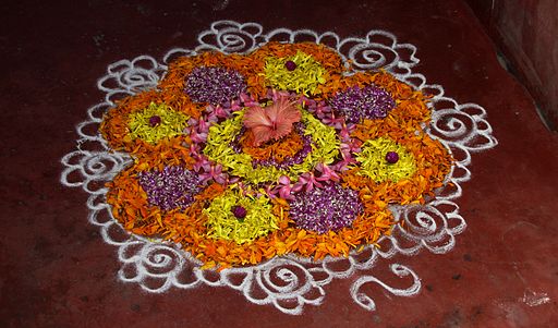 Floral carpet, Onam